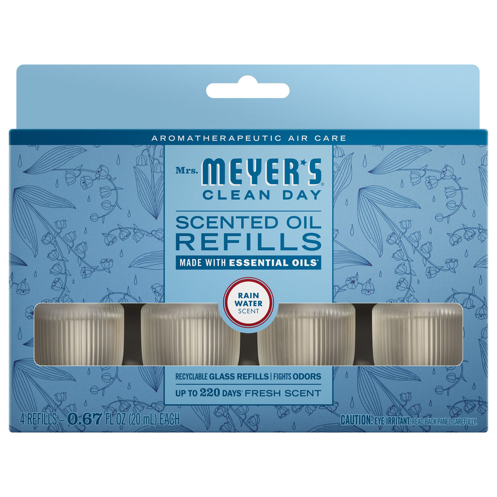 Rain Water Plug In Scented Oil Refill, 4-Pack