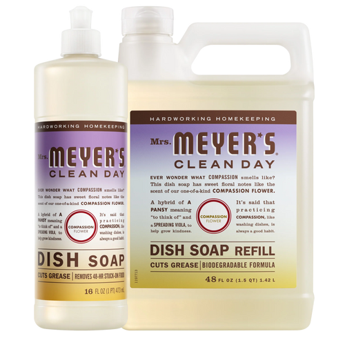 Compassion Flower Dish Soap & Refill Set