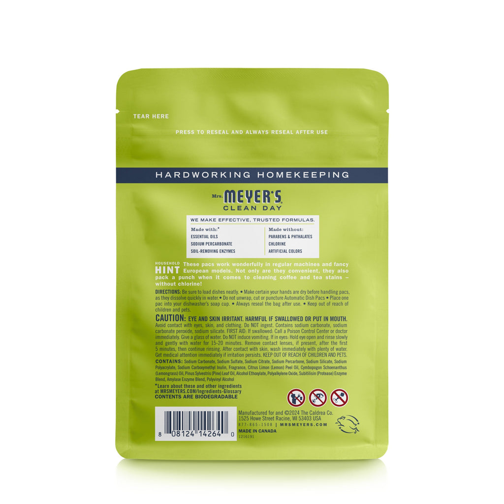 Lemon Verbena Automatic Dish Pacs
